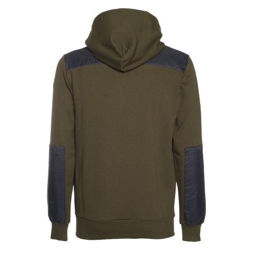 Colmar: Felpa verde con spalle in nylon