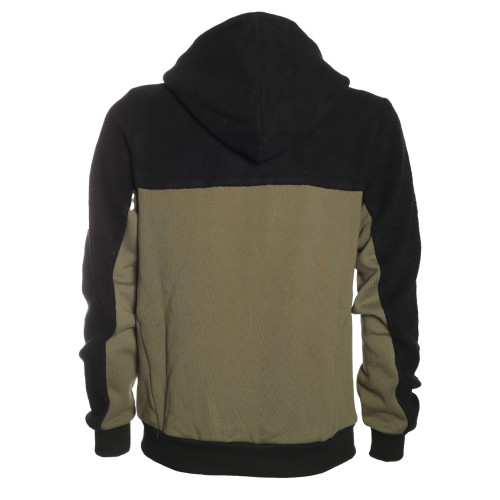 Colmar: Felpa verde con cappuccio teddy