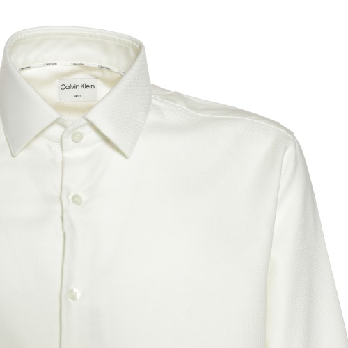 Calvin Klein: Camicia bianca collo francese