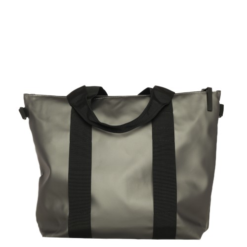 Rains: Tote Bag Mini Grigio metallizzato