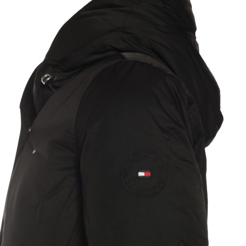 Tommy Hilfiger: Parka con cappuccio nero