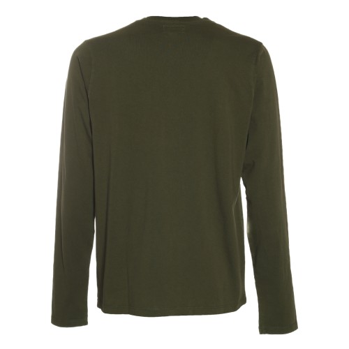 Roy Roger's: T-shirt Pocket verde manica lunga