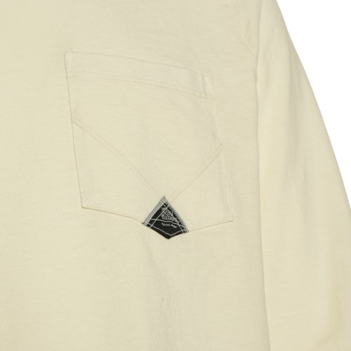 Roy Roger's: T-shirt Pocket ecrù manica lunga