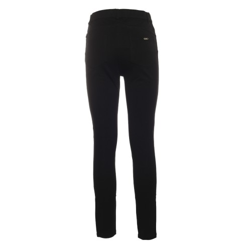 LIU•JO: Pantalone skinny nero con strass