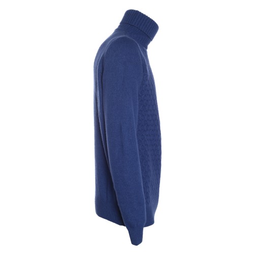 Roy Roger's: Dolcevita misto cashmere bluette