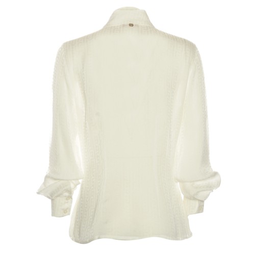 LIU•JO: Camicia bianca LJ in raso