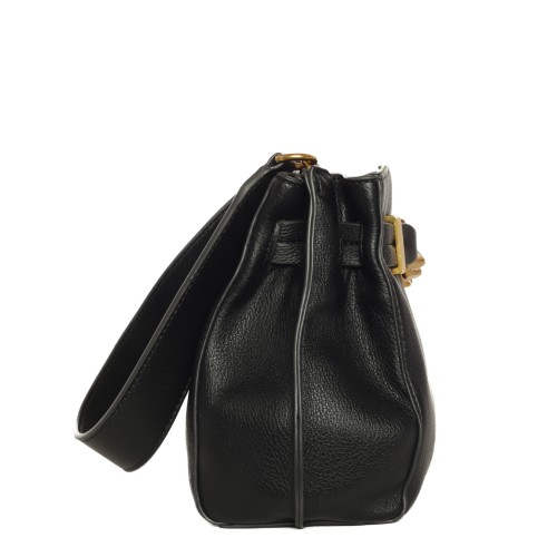 LIU•JO: Borsa a spalla nera con catena