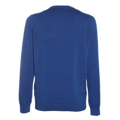 Lacoste: Maglione girocollo azzurro