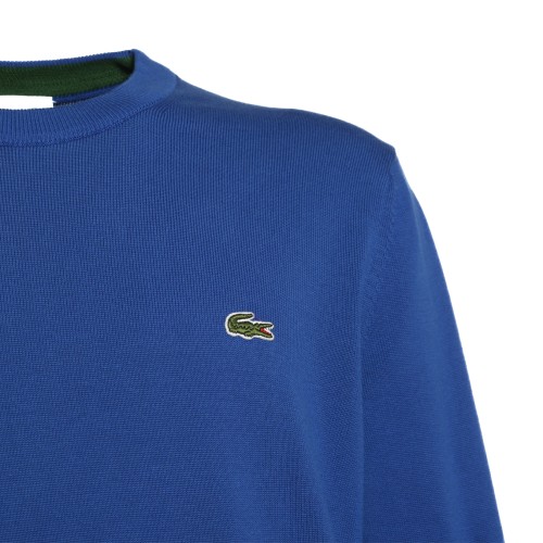 Lacoste: Maglione girocollo azzurro