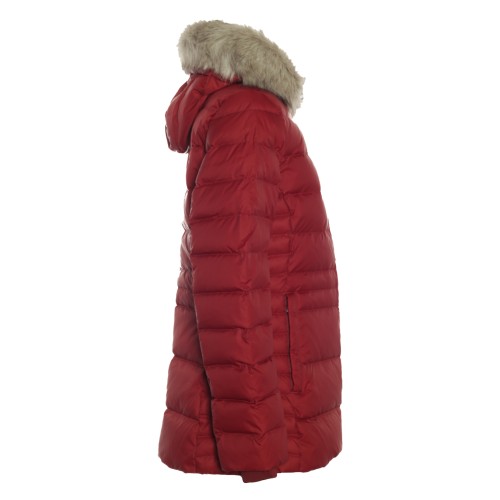 Tommy Hilfiger: Piumino con cappuccio con pelliccia