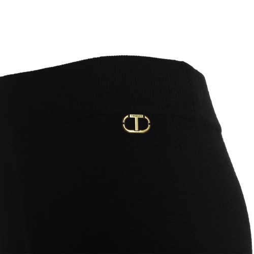 Twinset: Pantalone svasato nero