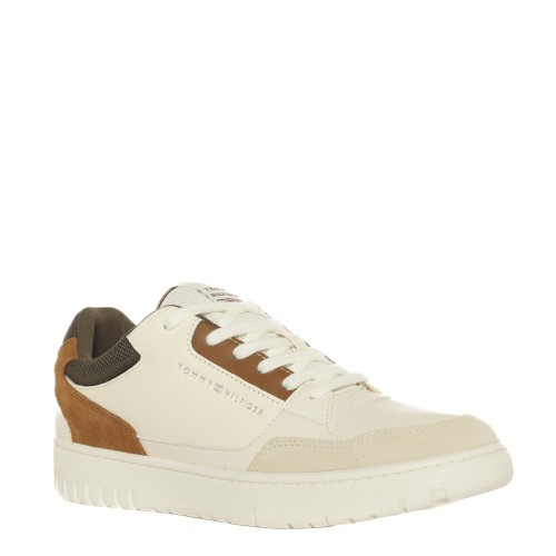 Tommy Hilfiger: Sneakers stile Basket avorio