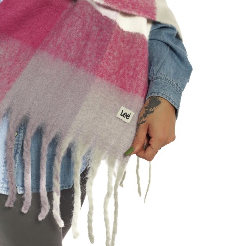 Lee: Sciarpa check fucsia