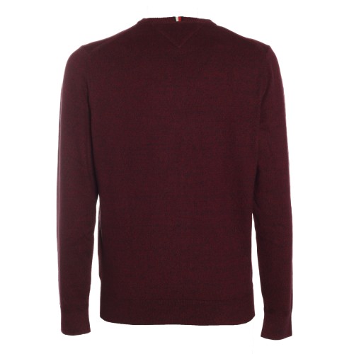 Tommy Hilfiger: Maglione mélange bordeaux