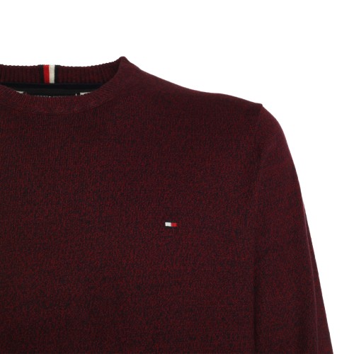 Tommy Hilfiger: Maglione mélange bordeaux