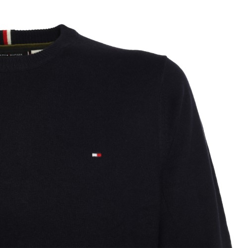 Tommy Hilfiger: Maglione mélange blu