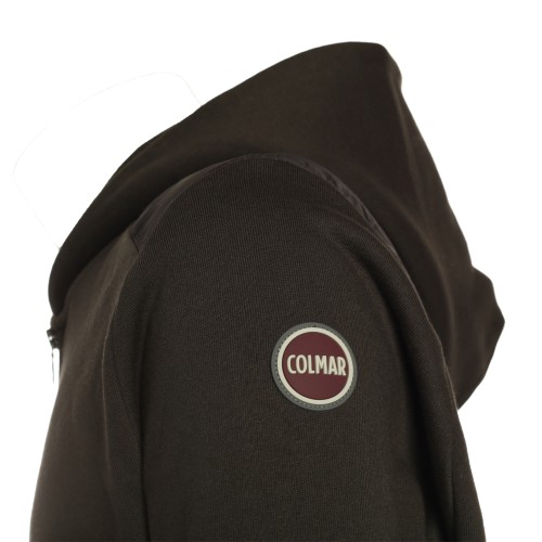 Colmar: Felpa antracite con spalle in nylon