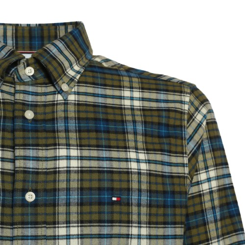 Tommy Hilfiger: Camicia quadri verde