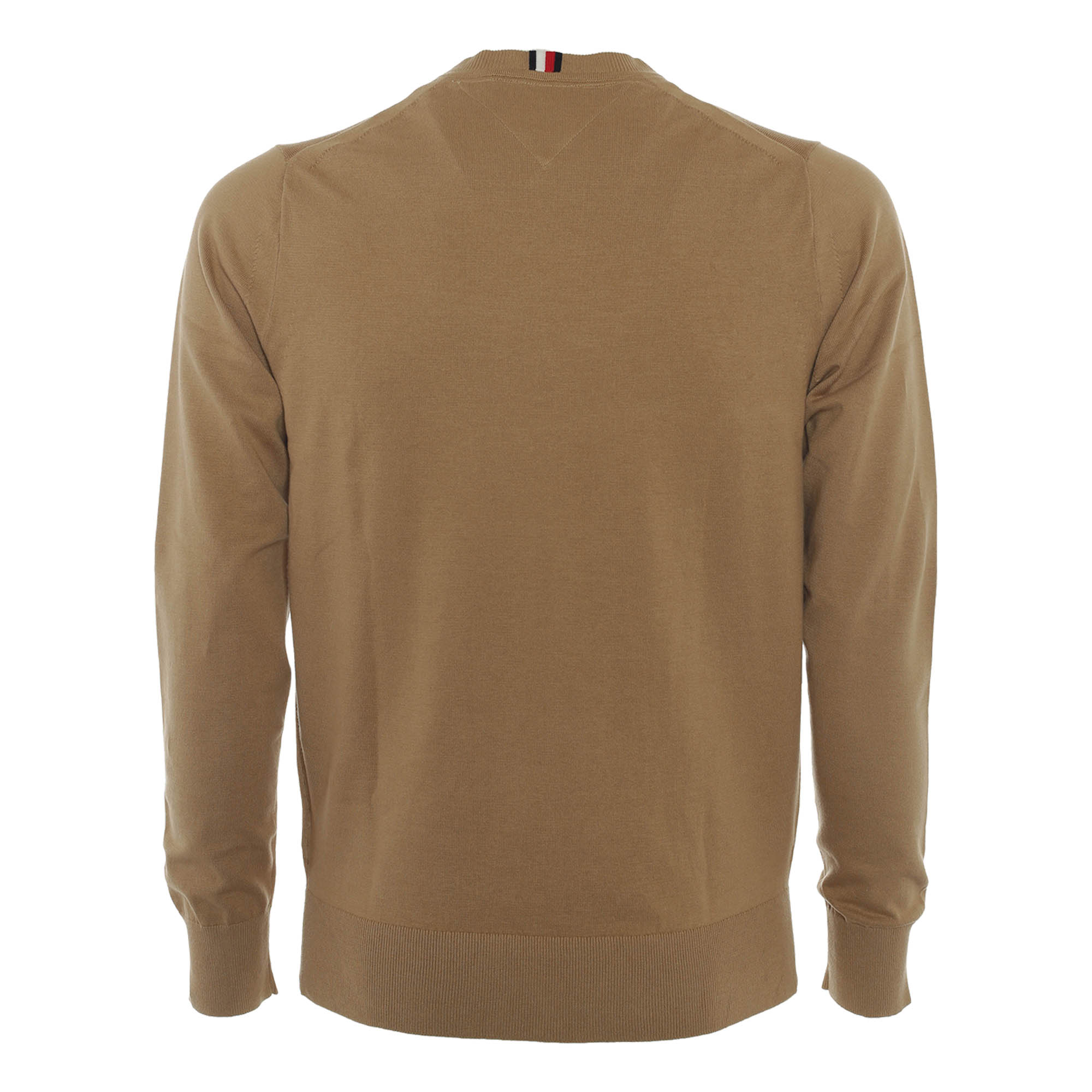 maglione girocollo cammello