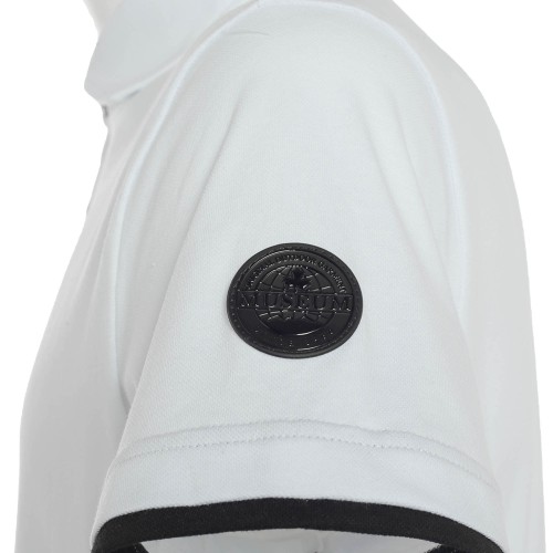 MUSEUM:  Polo bianca manica corta