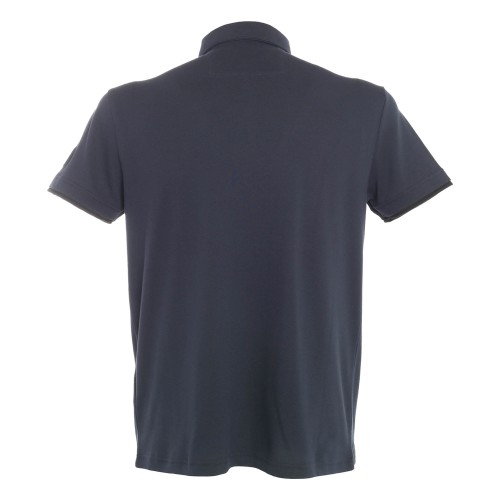 MUSEUM:  Polo blu manica corta