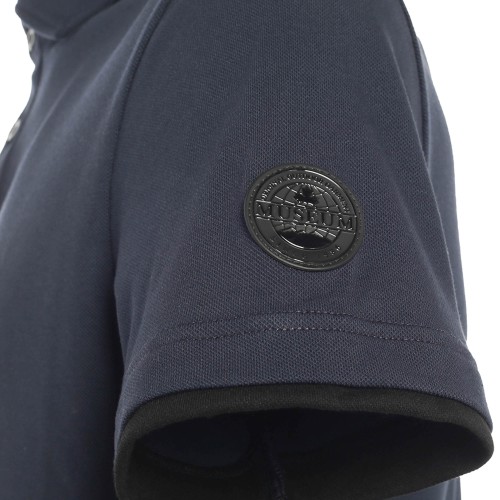 MUSEUM:  Polo blu manica corta