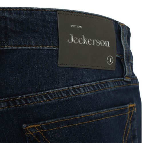 JECKERSON: Jeans 5 tasche in denim blu