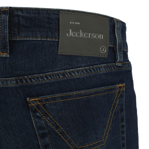 JECKERSON: Jeans 5 tasche in denim blu