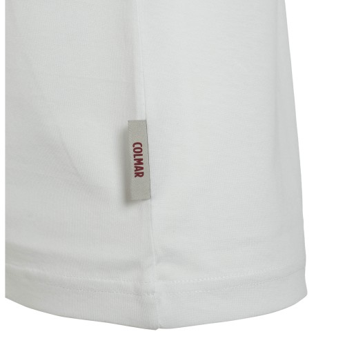 COLMAR: T-shirt bianca manica corta