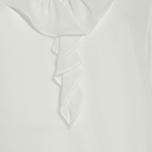 MAX MARA: Alabatro blusa bianca in georgette