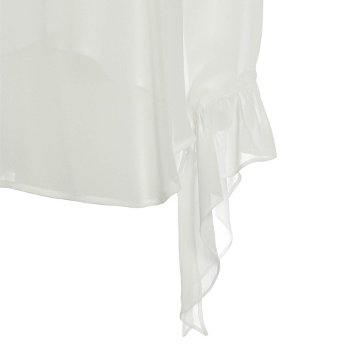 MAX MARA: Alabatro blusa bianca in georgette