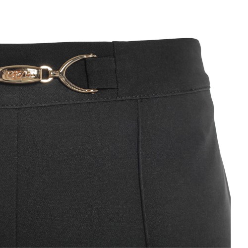 YES ZEE: Pantalone ﻿nero con nervatura