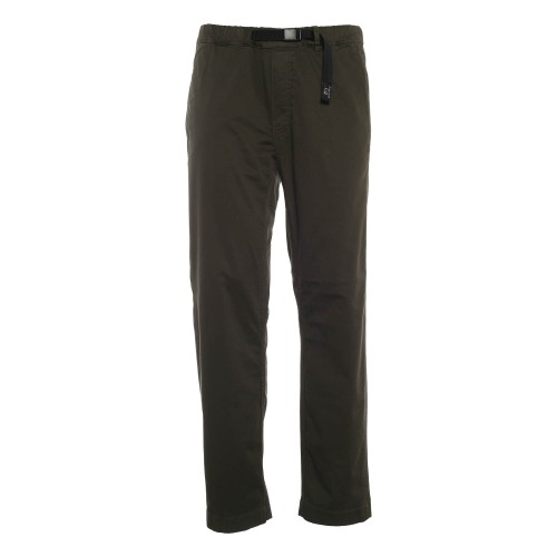 WOOLRICH: Pantalone chino verde con cintura