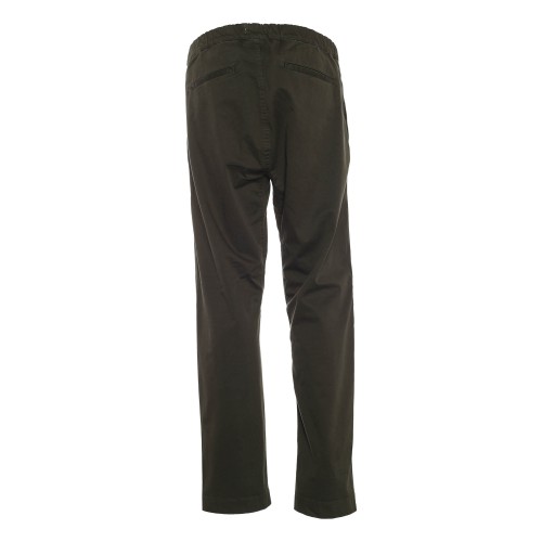 WOOLRICH: Pantalone chino verde con cintura