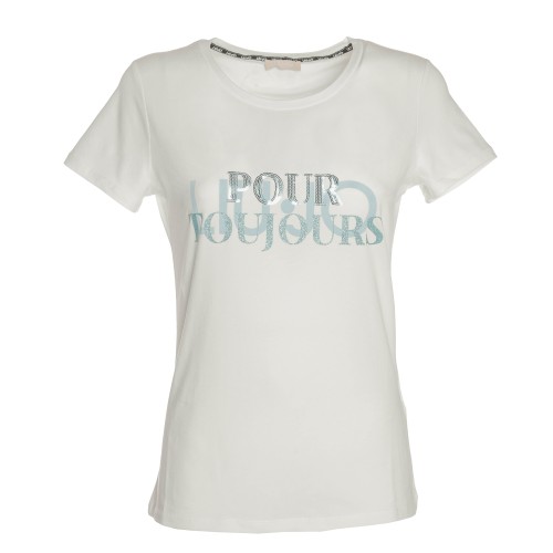LiuJo - T-shirt "Puor Toujours" Avorio