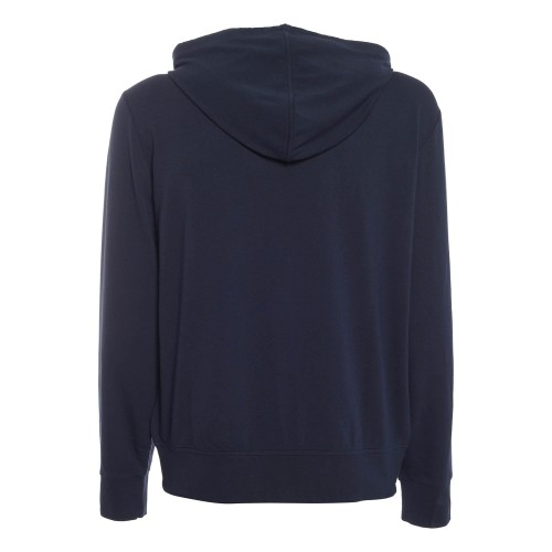 Polo Ralph Lauren: Felpa blu con cappuccio