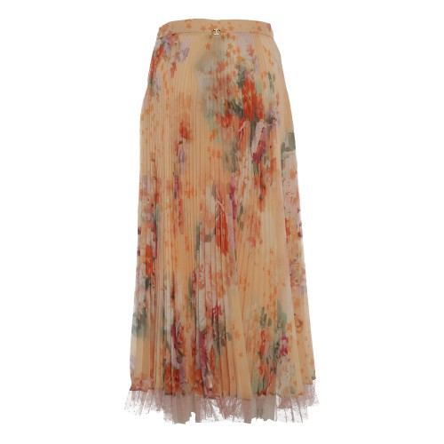 TWINSET: Gonna lunga in creponne plissé