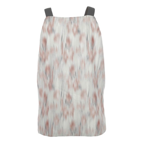 ARMANI: Top in plissé bianco