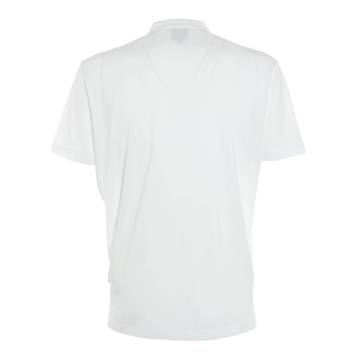ARMANI: Polo bianca in cotone organico