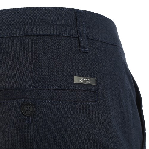 ARMANI: Pantalone in micro fantasia blu