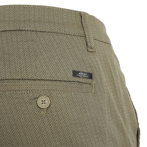 ARMANI: Pantalone in micro fantasia beige