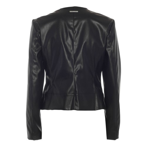 ARMANI: Giubbino in ecopelle nero