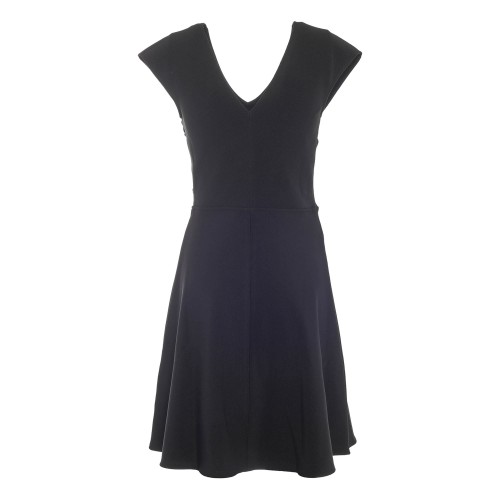 ARMANI: Vestito scollo a V nero