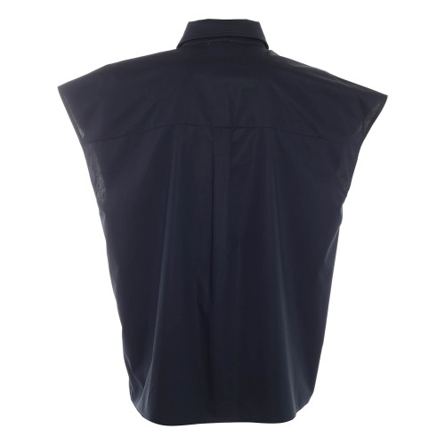 WOOLRICH: Camicia blu a maniche corte