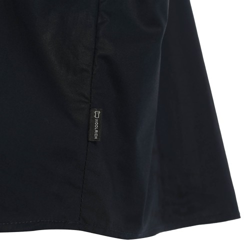 WOOLRICH: Camicia blu a maniche corte