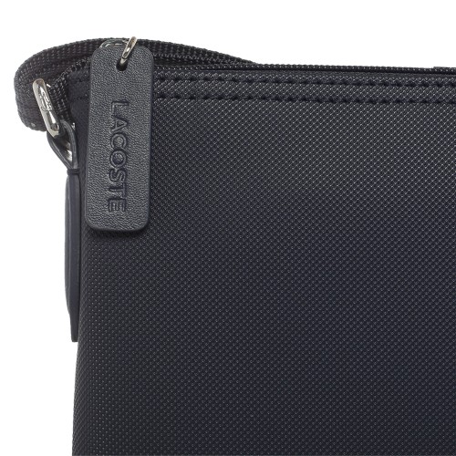LACOSTE: Borsa a tracolla piatta blu