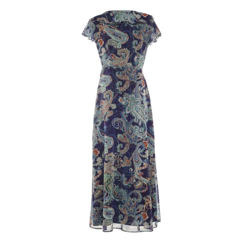 LIU•JO: Abito lungo﻿ fantasia blu