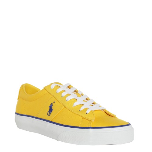 Ralph Lauren: Sneakers in tela gialla