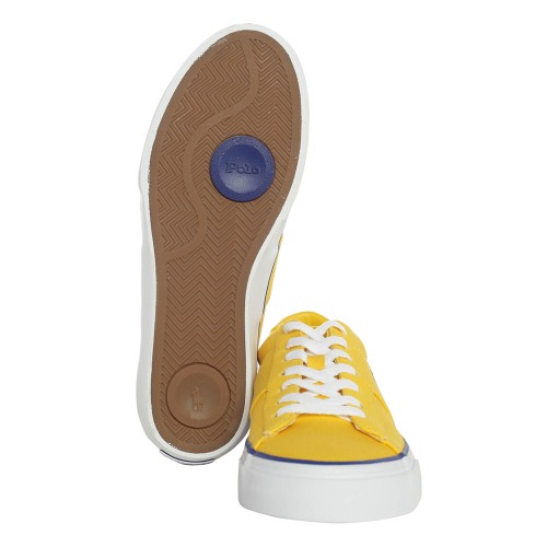 Ralph Lauren: Sneakers in tela gialla
